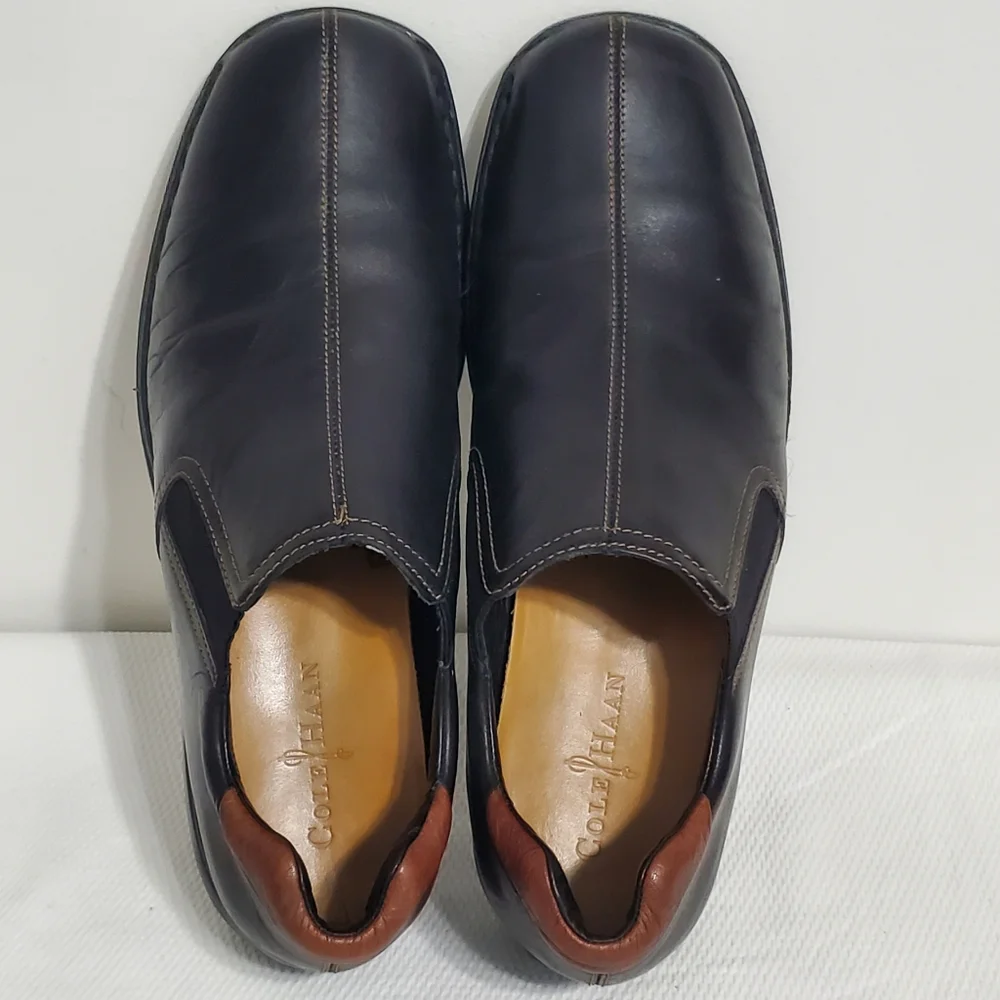 Cole Haan Zeno Black Leather Slip On Driving Loafer Men's 11.5